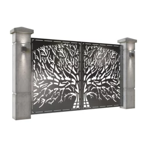 Grande planche de clôture en feuille rayée