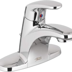 American Standard 7075000.002 Robinet de salle de bain à une poignée Colony Pro avec drain métallique, 1.2 GPM, chrome poli